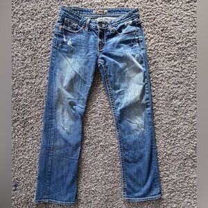 BKE Tenley low rise bootcut jeans size 28 x 31.5 distressed